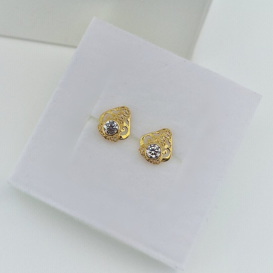 9ct Gold Traditional Design Ear Studs