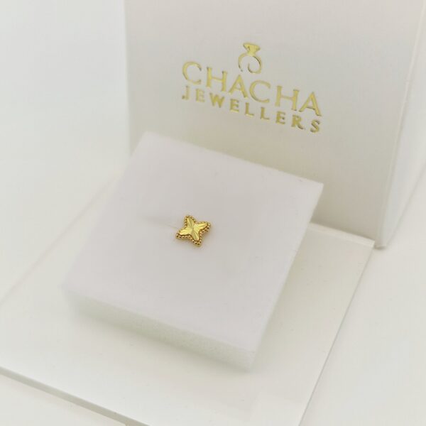 9ct Gold Butterfly Nose Stud - Image 2