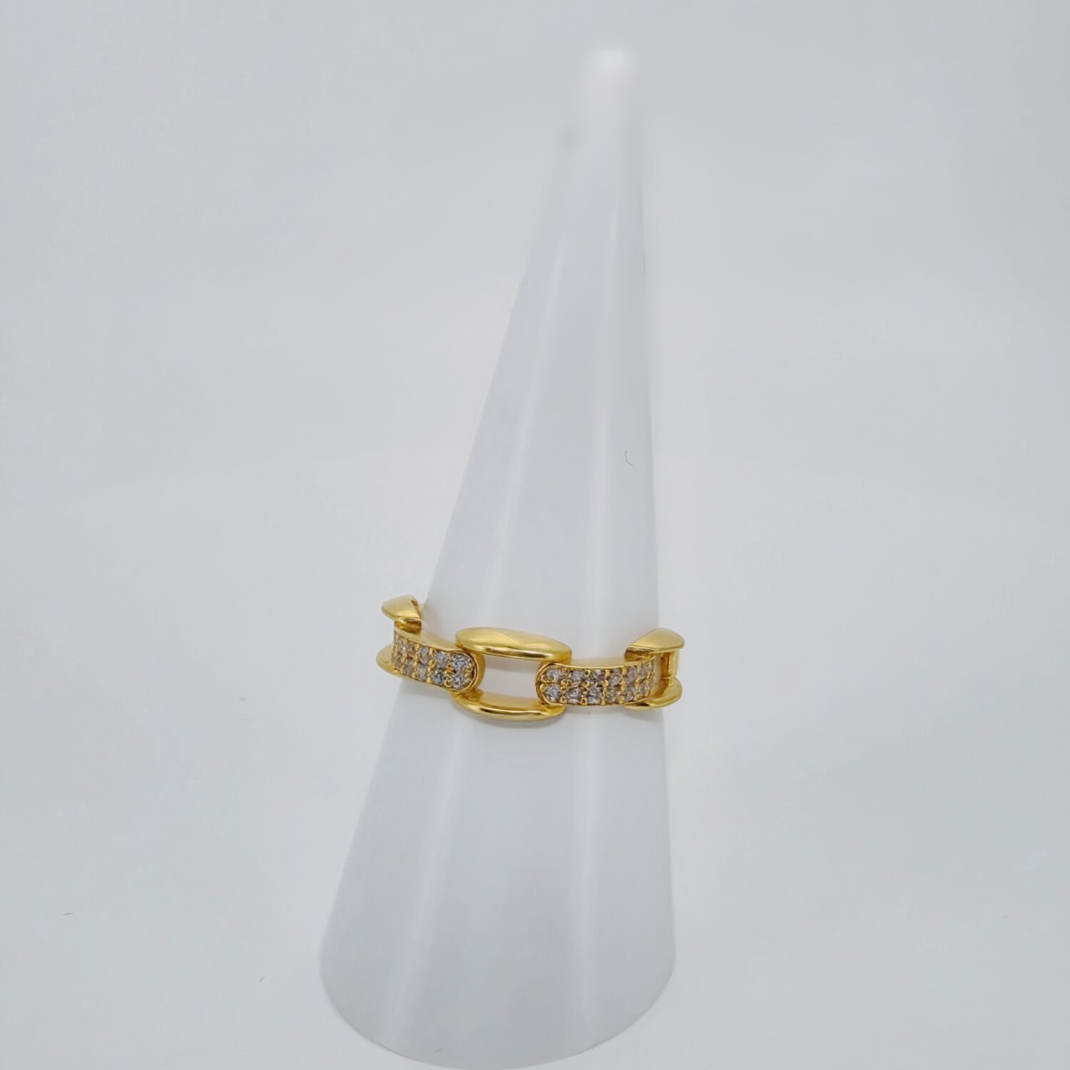 21ct Gold Luxe Chain Ring - Image 4