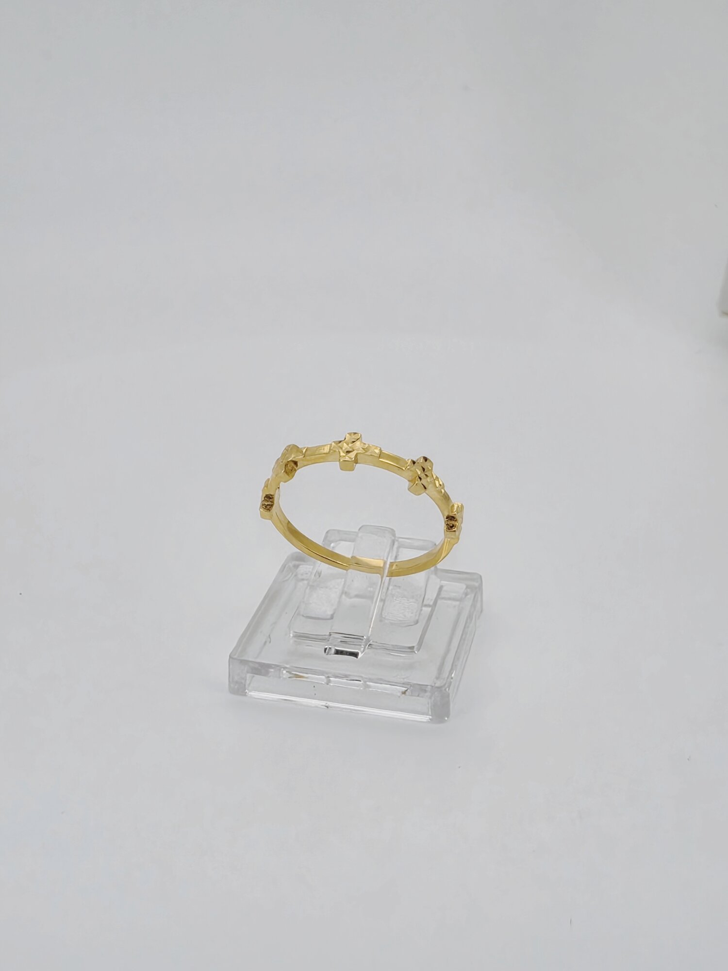 21ct Gold Textured Star Ring