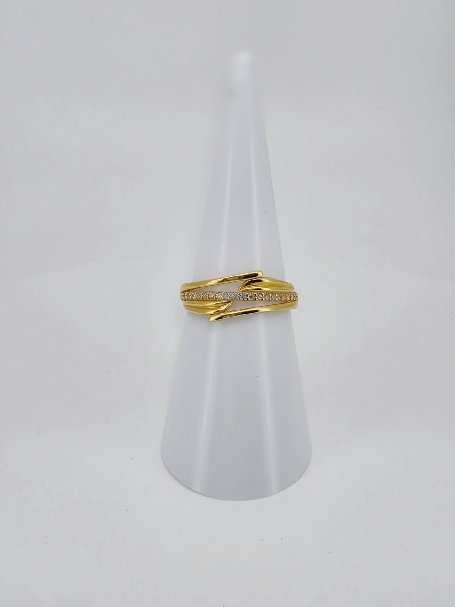 21ct Gold Elegant Twist Ring - Image 2
