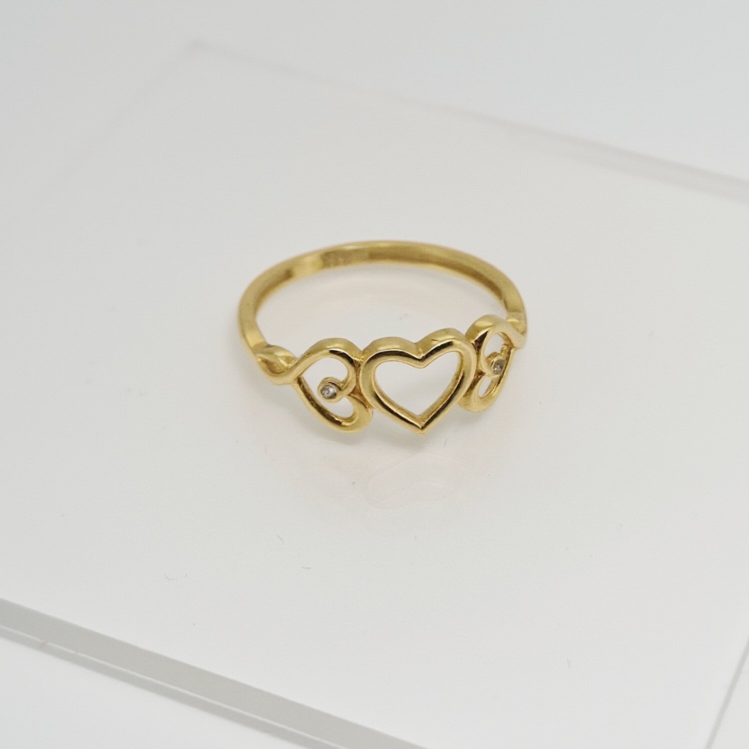 21ct Gold Heart Shape Ring