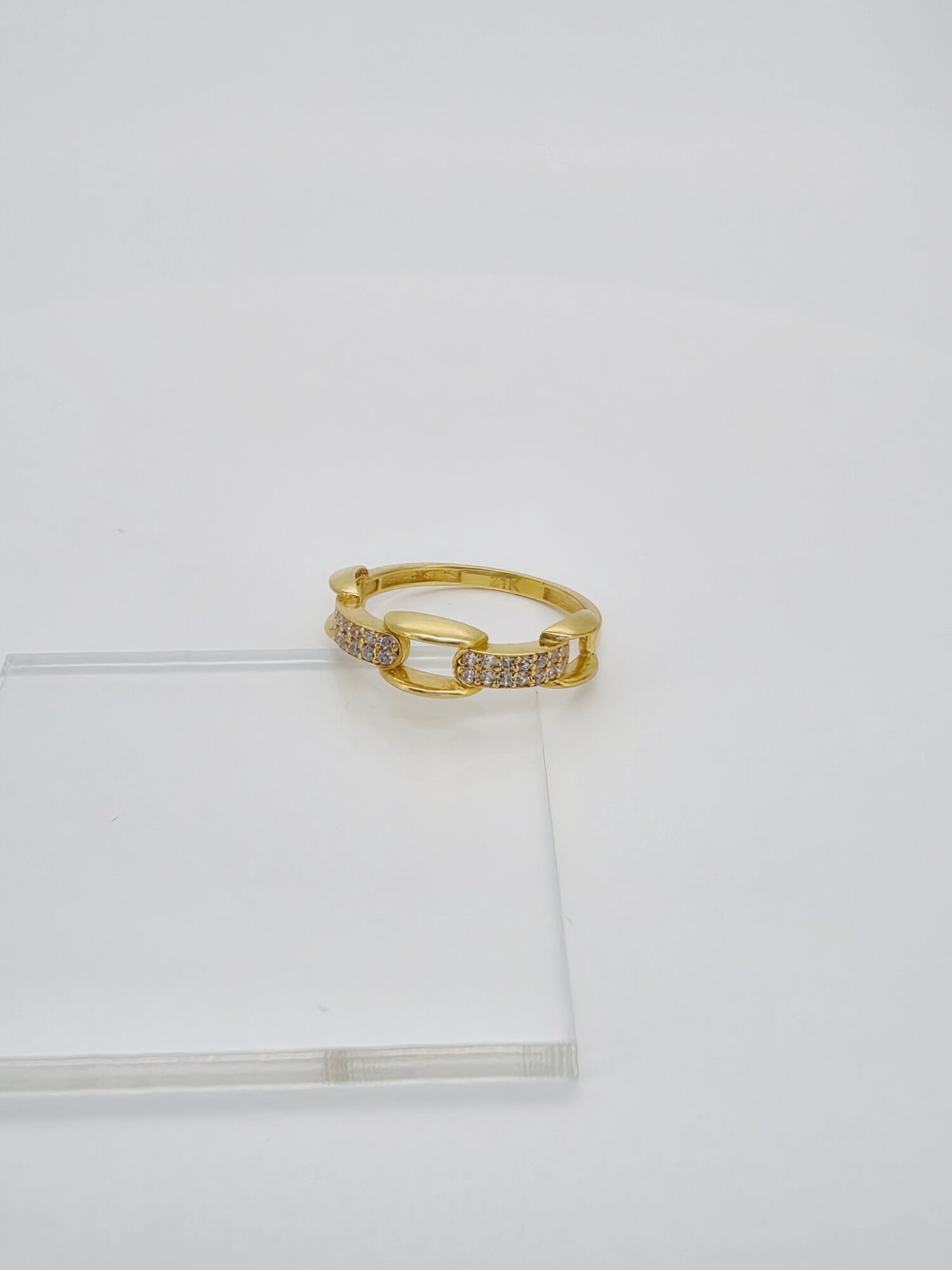 21ct Gold Luxe Chain Ring - Image 3