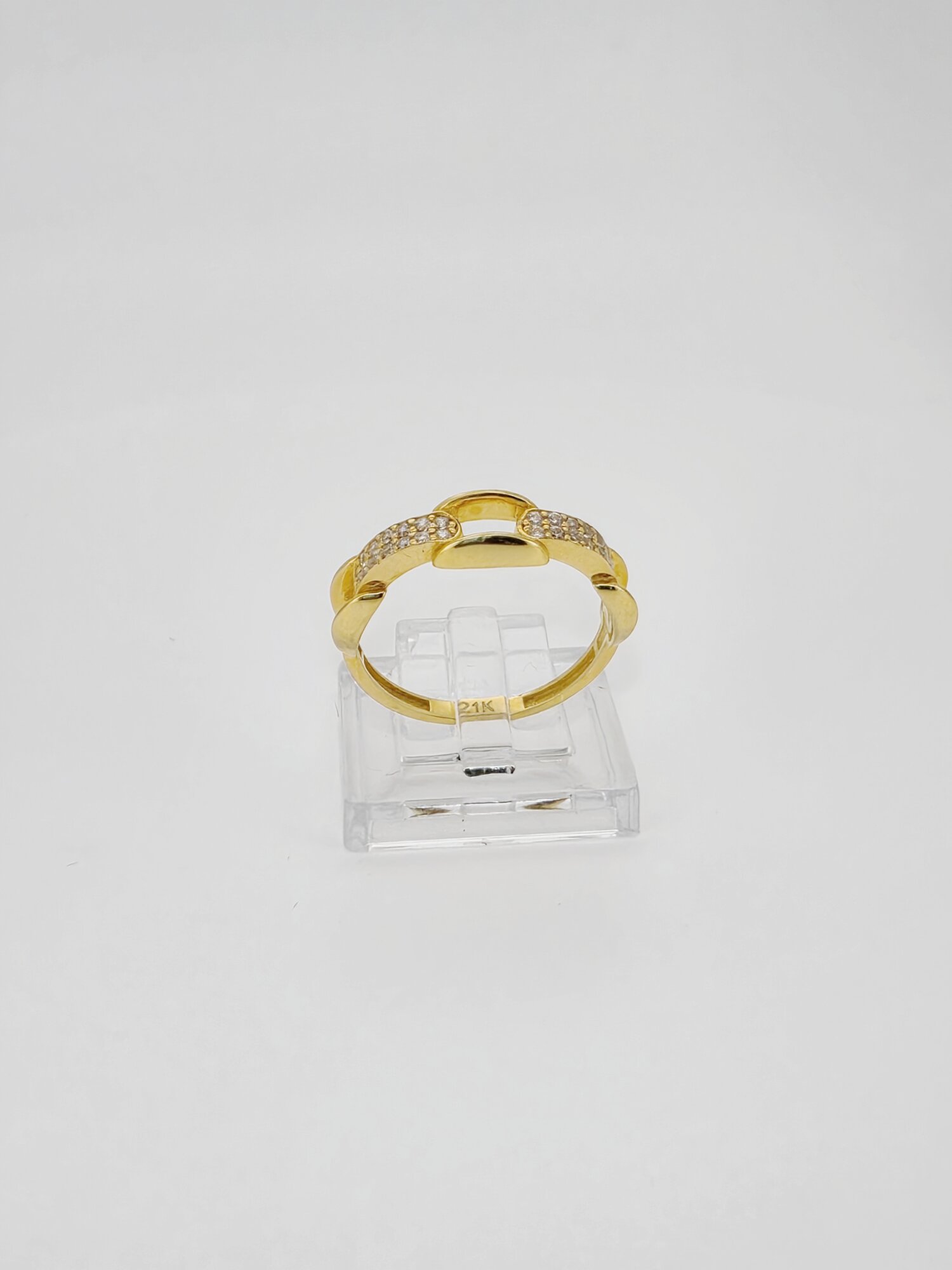 21ct Gold Luxe Chain Ring - Image 2